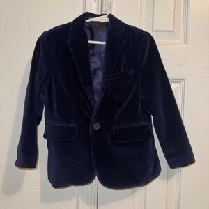 Navy Velvet Blazer